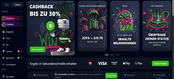 Bets.io home desktop